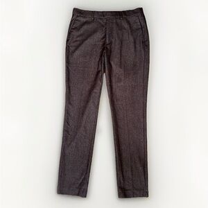 H&M Mens Slim Fit Oxblood Burgundy Dress Pants 33R 33x31